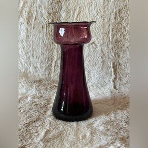 Purple Glass Accent Vase Timeless Design